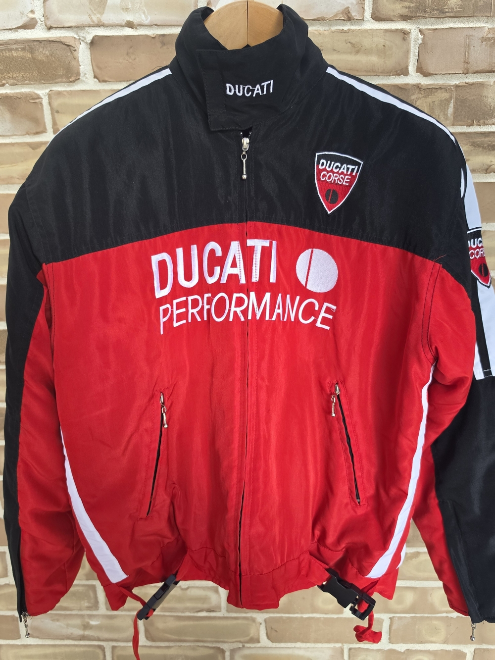 Ducati Performance Men's Red & Black Racing Jacket Size Large L